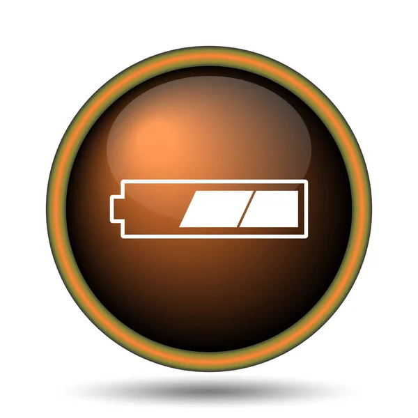 2 thirds charged battery icon — Stock Photo, Image