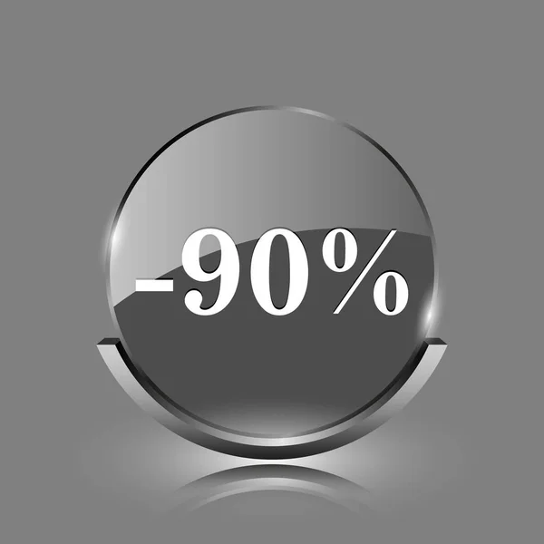 90 percent discount icon — Stock Photo, Image