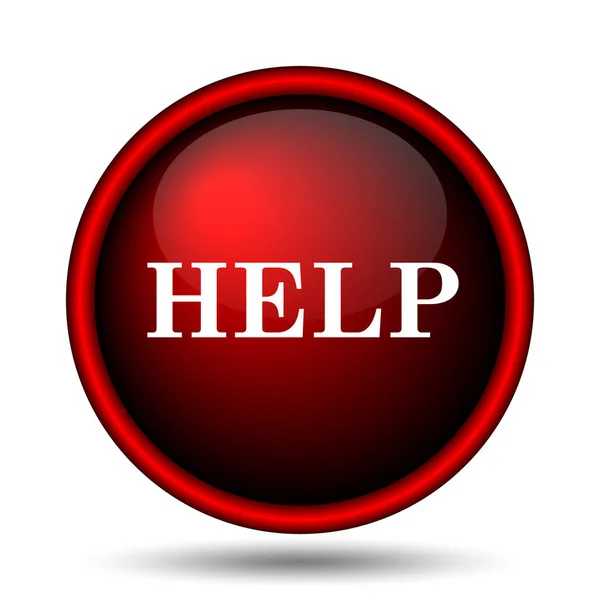 Help Icon Internet Button White Background — Stock Photo, Image