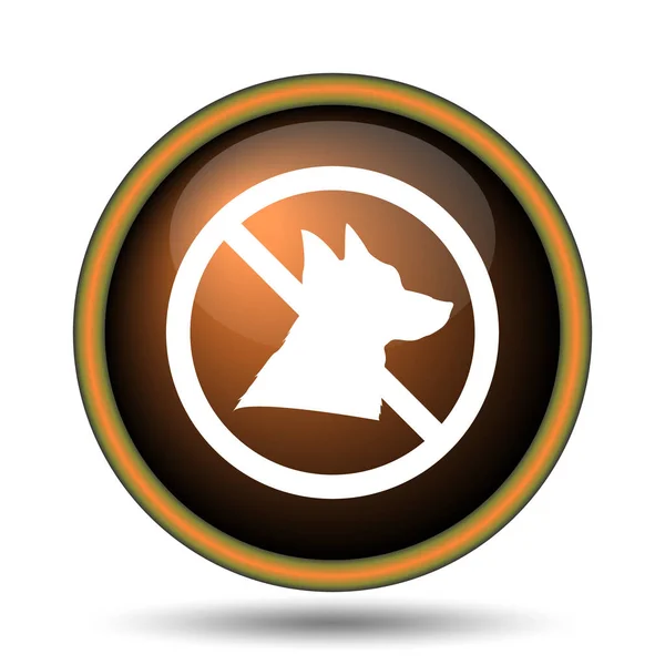 Forbidden dogs icon — Stock Photo, Image