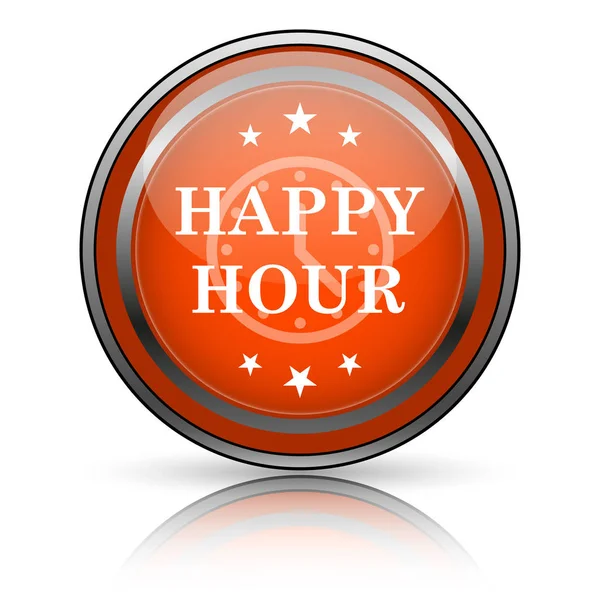 Happy hour-pictogram — Stockfoto