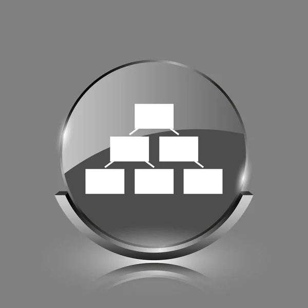 Organizational chart icon — Stock Photo, Image