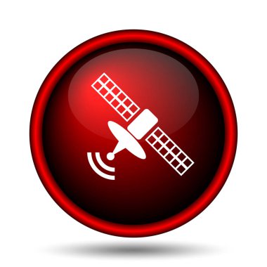 Anten simgesi. Beyaz arka plan üzerinde Internet düğmesi