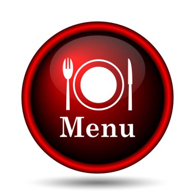 Menü simgesini. Beyaz arka plan üzerinde Internet düğmesi