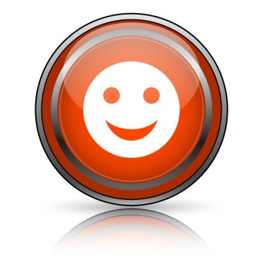 Beyaz arka plan üzerinde parlak parlak turuncu simge.