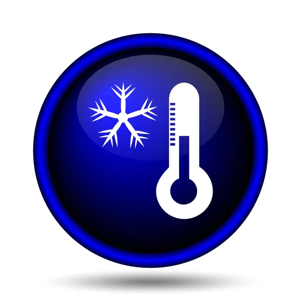 Snowflake with thermometer icon — Stock Photo, Image