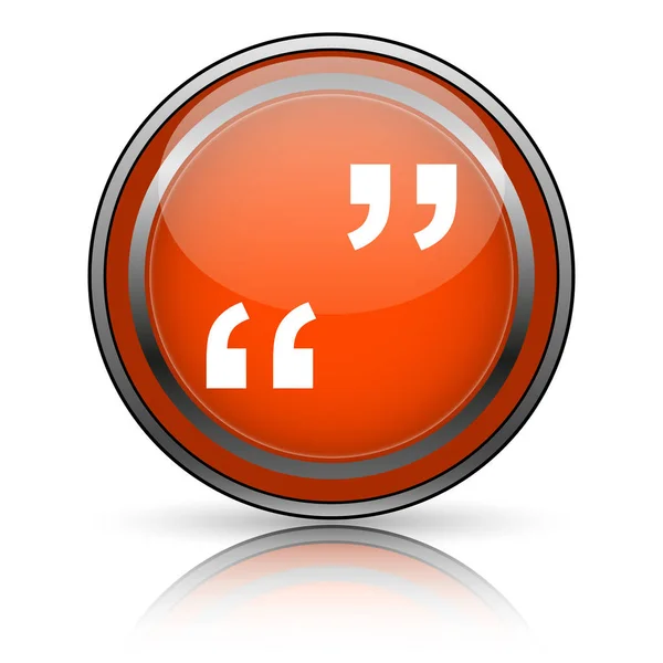 Quotation marks icon — Stock Photo, Image