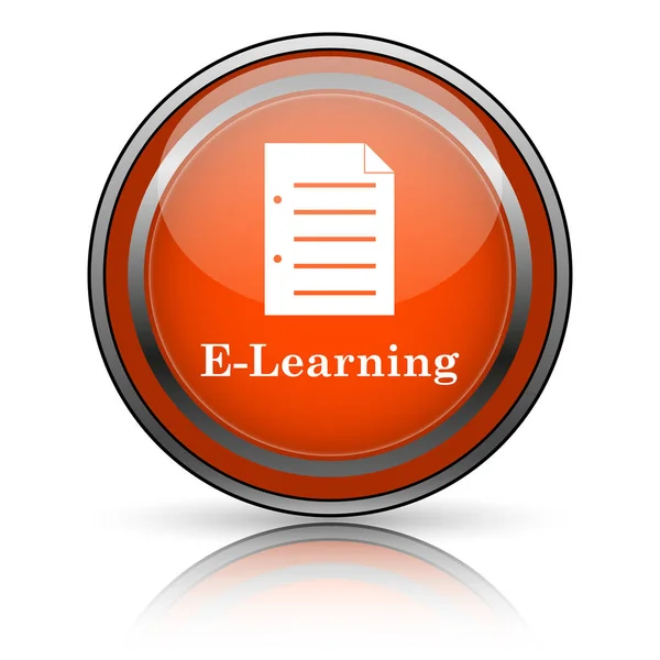 Ikon E-learning — Stok Foto