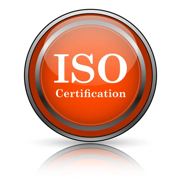 Ícone de certificação iso — Fotografia de Stock