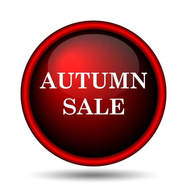 Autumn Sale Icon Internet Button White Background — Stock Photo, Image