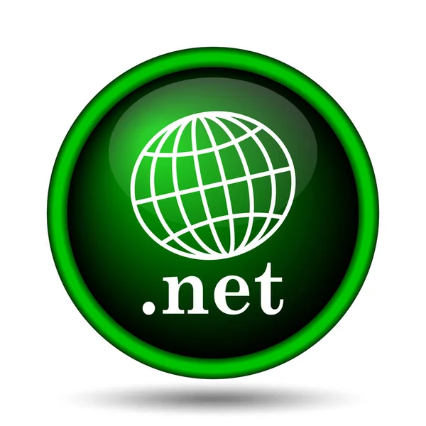 Ikona Netto Przycisk Internet Białym Tle — Zdjęcie stockowe
