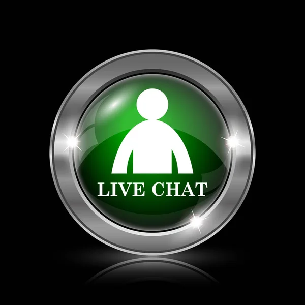 Icono de chat en vivo — Foto de Stock