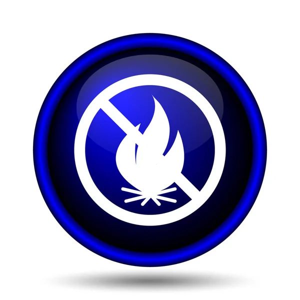 Fuego icono prohibido —  Fotos de Stock