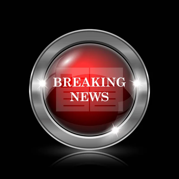 Breaking news icon — Stock Photo, Image