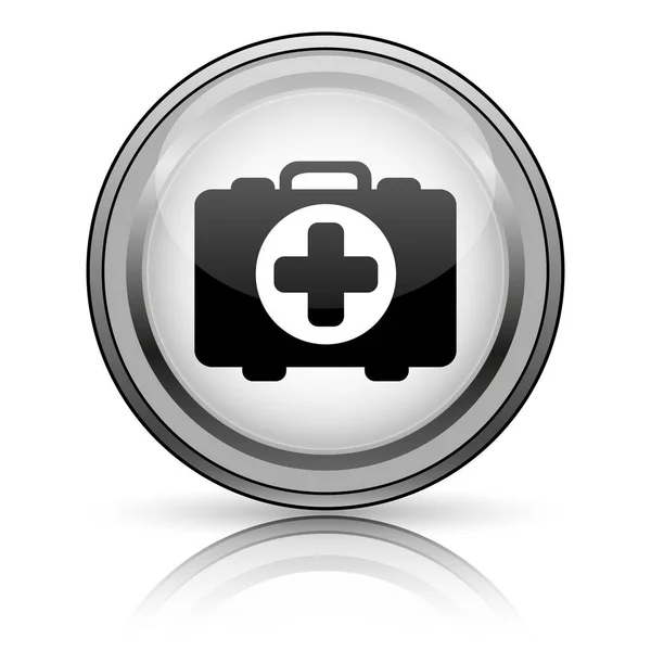 Medical Bag Icon Internet Button White Background — Stock Photo, Image