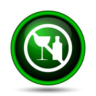 Alkol bir simge yoktur. Beyaz arka plan üzerinde Internet düğmesi