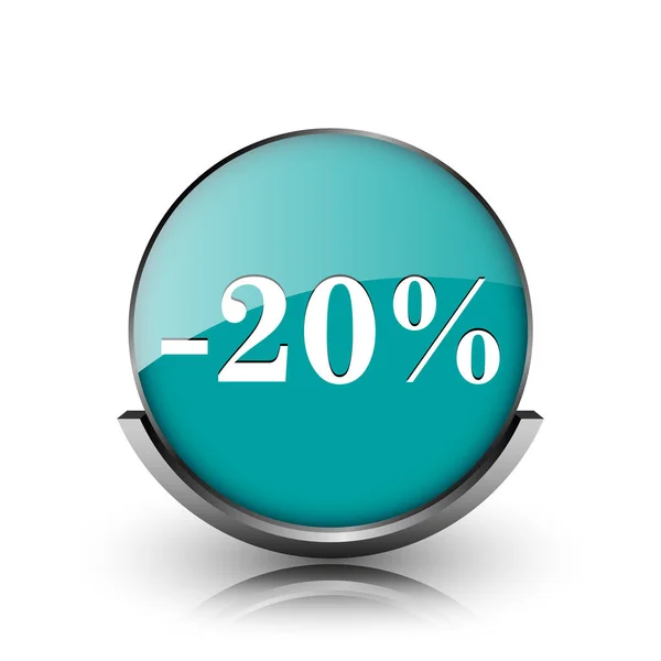 20 percentenkorting pictogram — Stockfoto