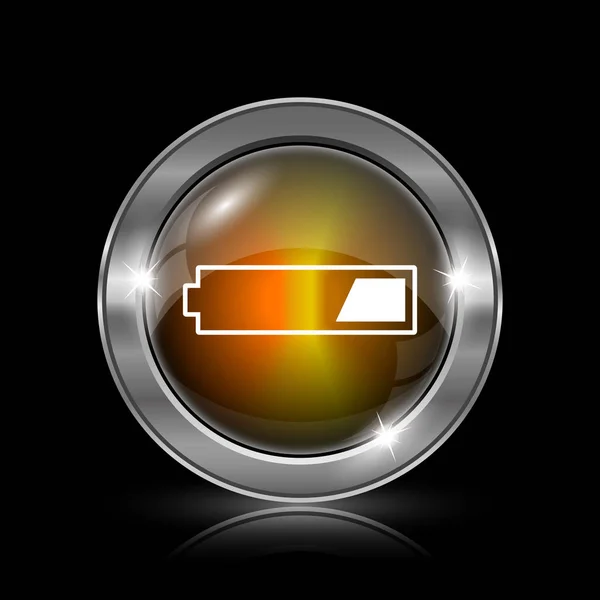 1 terceiro ícone de bateria carregada — Fotografia de Stock