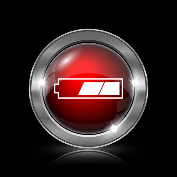 2 thirds charged battery icon — Stock Photo, Image