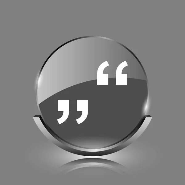 Quotation marks icon — Stock Photo, Image