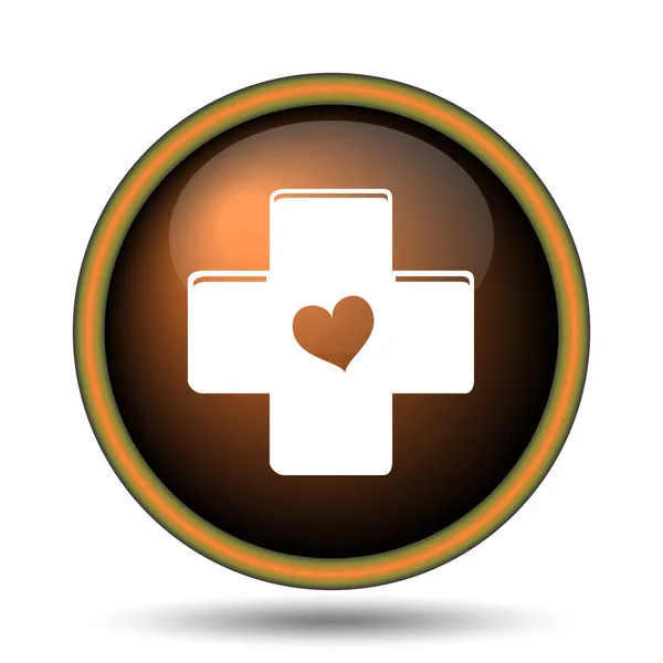 Крест с изображением сердца — стоковое фото