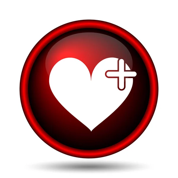 Corazón con icono de cruz —  Fotos de Stock