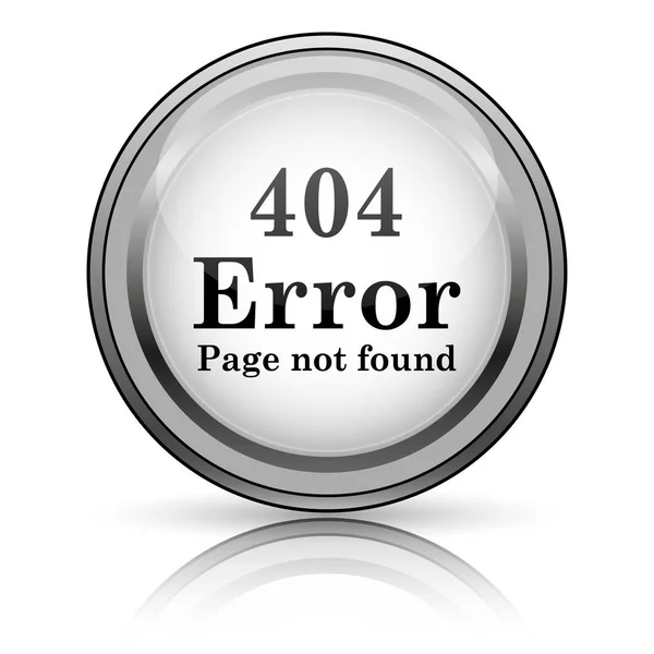 Icône Erreur 404 Bouton Internet Sur Fond Blanc — Photo