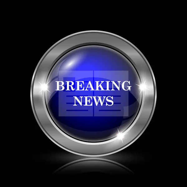 Breaking news icon — Stock Photo, Image