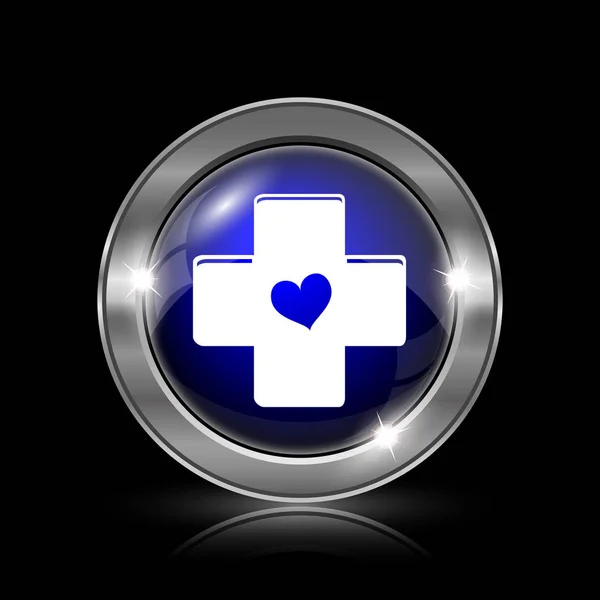 Крест с изображением сердца — стоковое фото
