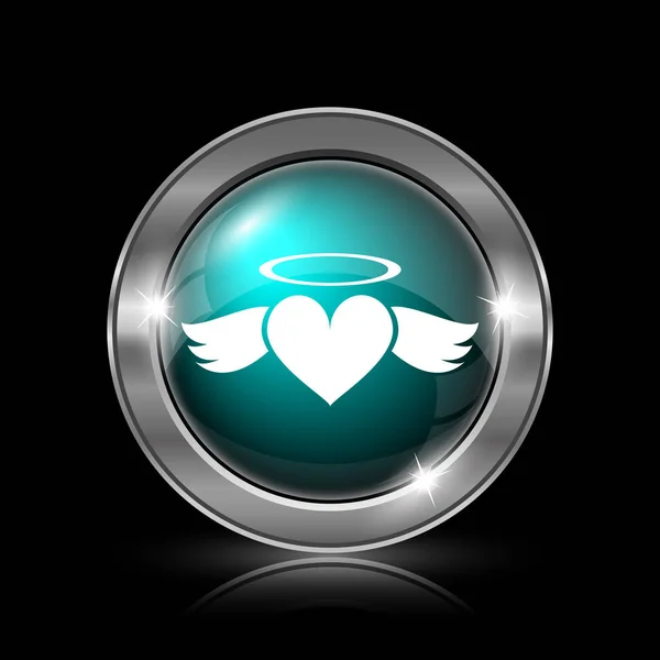 Hart angel pictogram — Stockfoto