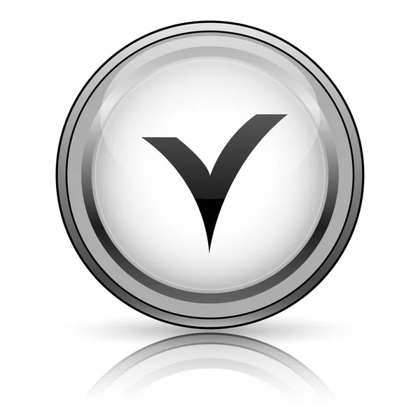 V icono comprobado —  Fotos de Stock