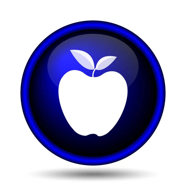 Apfelsymbol Internet Taste Auf Weißem Hintergrund — Stockfoto