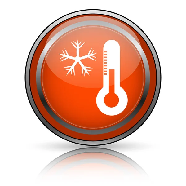 Snowflake için termometre simgesi — Stok fotoğraf