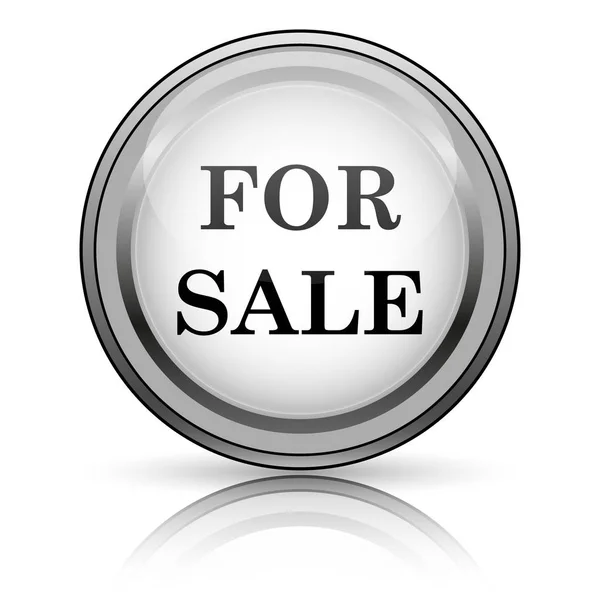 Продажи Иконка Кнопка Интернет Белом Фоне — стоковое фото