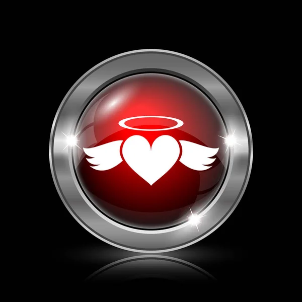 Corazón ángel icono — Foto de Stock