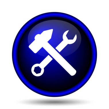 Araçlar simgesi. Beyaz arka plan üzerinde Internet düğmesi