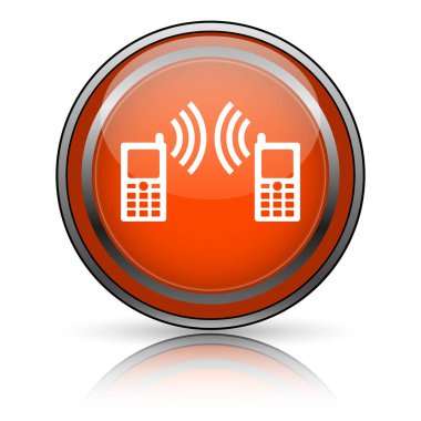 Beyaz arka plan üzerinde parlak parlak turuncu simge.