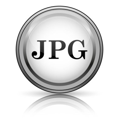 Jpg simgesi. Beyaz arka plan üzerinde Internet düğmesi