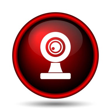 Webcam kutsal kişilerin resmi. Beyaz arka plan üzerinde Internet düğmesi