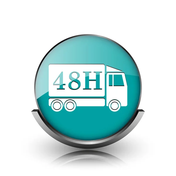 Ícone de caminhão de entrega 48H — Fotografia de Stock