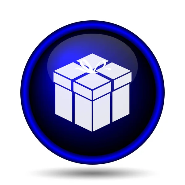 Gift Icon Internet Button White Background — Stock Photo, Image