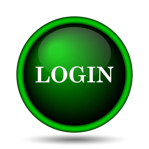 Login Symbol Internet Taste Auf Weißem Hintergrund — Stockfoto