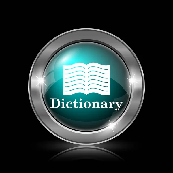Значок словаря — стоковое фото