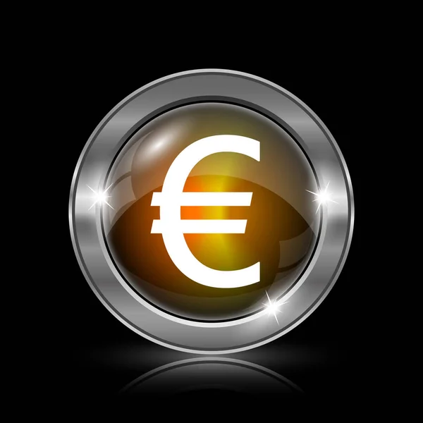 Значок євро — стокове фото
