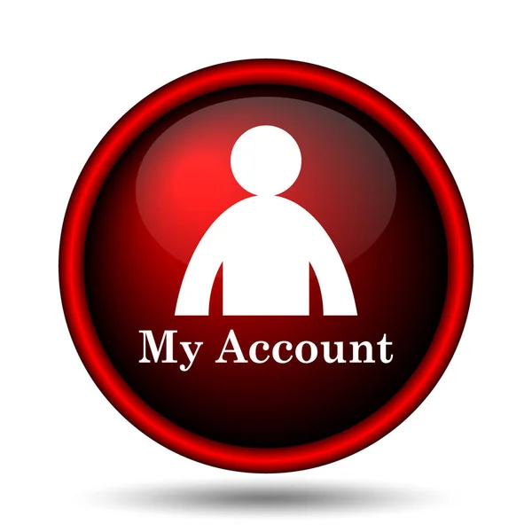 Account Icon Internet Button White Background — Stock Photo, Image