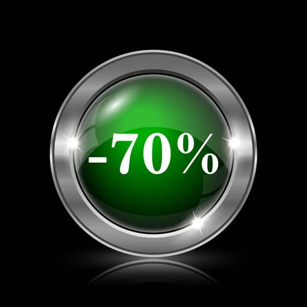 Ícone de desconto de 70 por cento — Fotografia de Stock