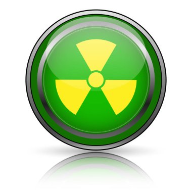 Beyaz arkaplanda parlak simge