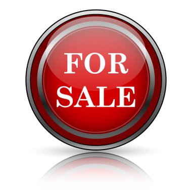 Beyaz zemin üzerine kırmızı parlak simge. Internet düğmesi.