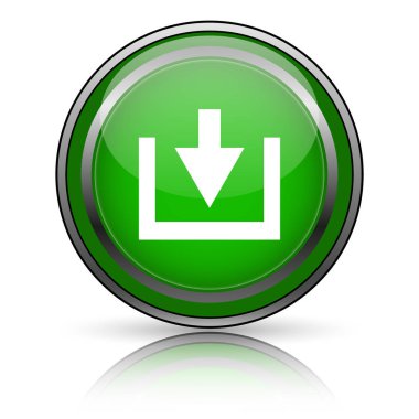 Beyaz arkaplanda parlak simge