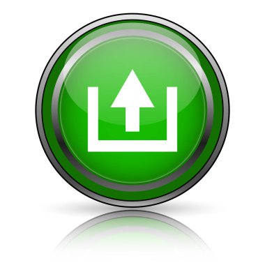 Beyaz arkaplanda parlak simge